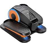 Under Desk Elliptical Machine with Remote Control, 12 Adjustable Speeds Electric Leg Exerciser for Seniors, Quiet Portable Seated Pedal Exerciser with Auto & Manual Mode for Home and Office