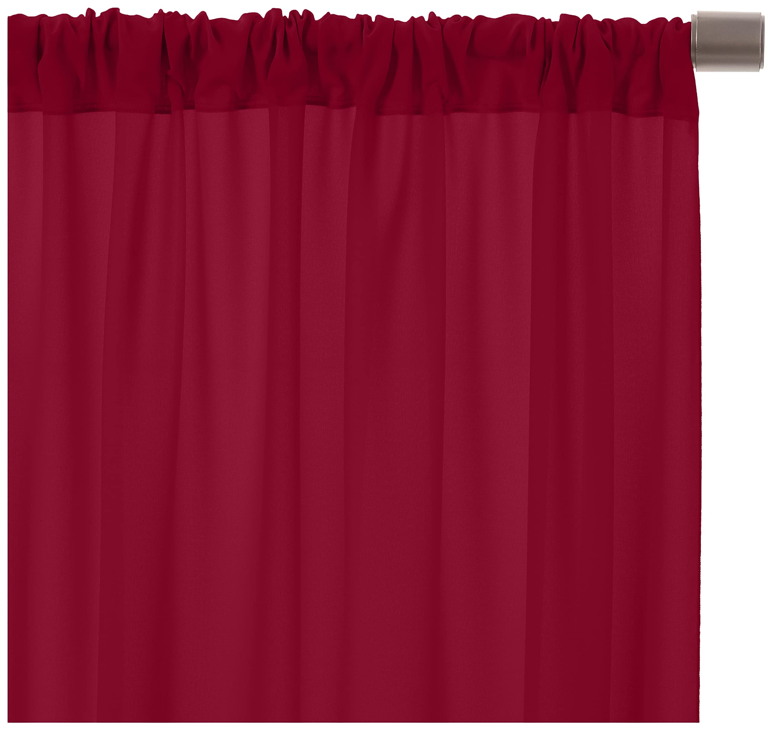 AK TRADING CO. 10 feet x 10 feet Polyester Backdrop Drapes Curtains Panels with Rod Pockets - Wedding Ceremony Party Home Window Decorations - Burgundy (DRAPE-5x10-BURGUNDY)