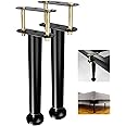 Adjustable Bed Frame Support Legs,Metal Bed Center Slat Heavy Support Leg,UPGRADE Under Bed Support, Bed Slat Reinforcement Kit,Bed Support Legs for Bed Frame Replacement,More Stable, More Quiet(2pcs)