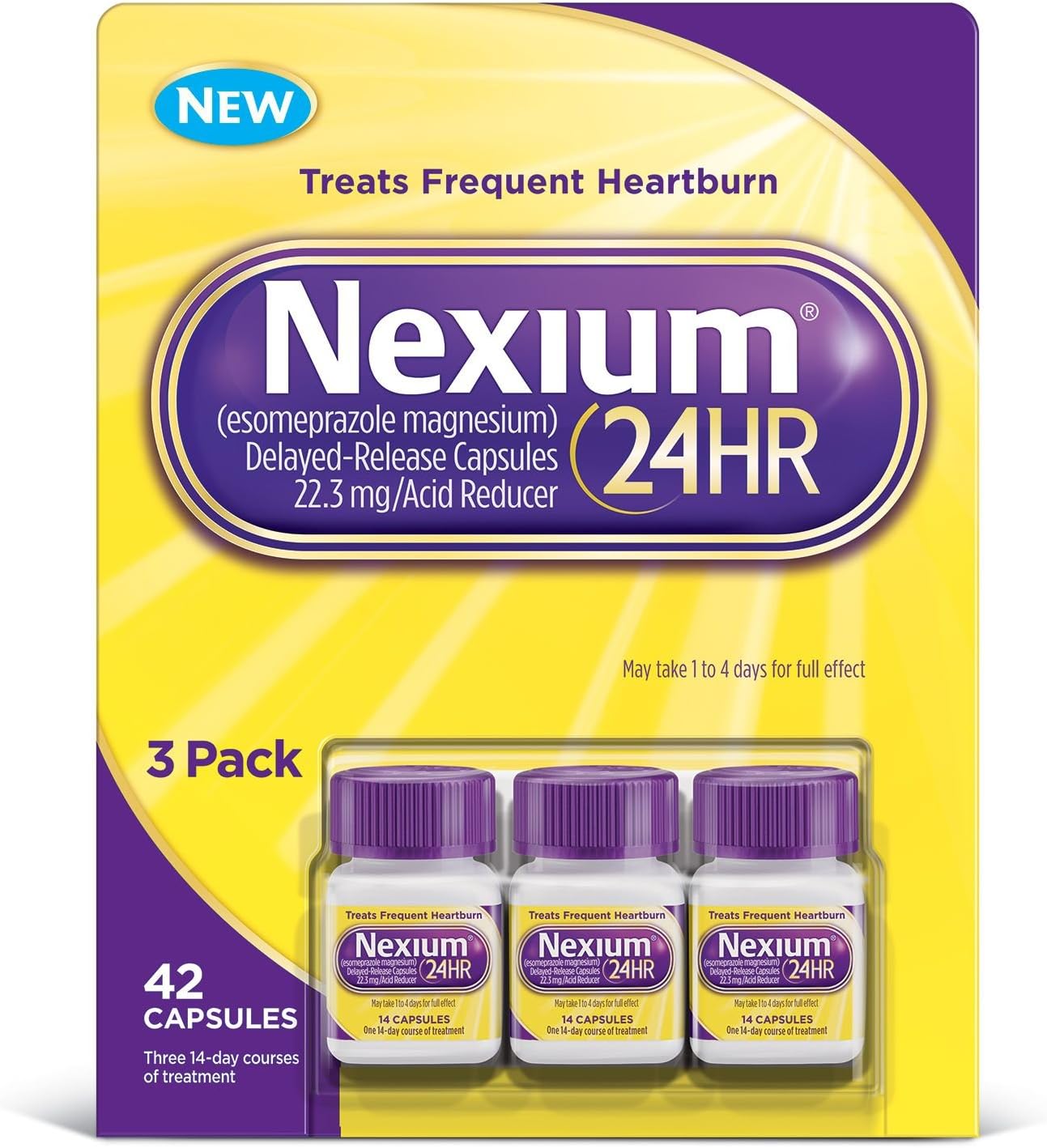 Nexium24HR Acid Reducer, Delayed-Release Capsules (14 Capsules, 3 pk.) (3 Pack)