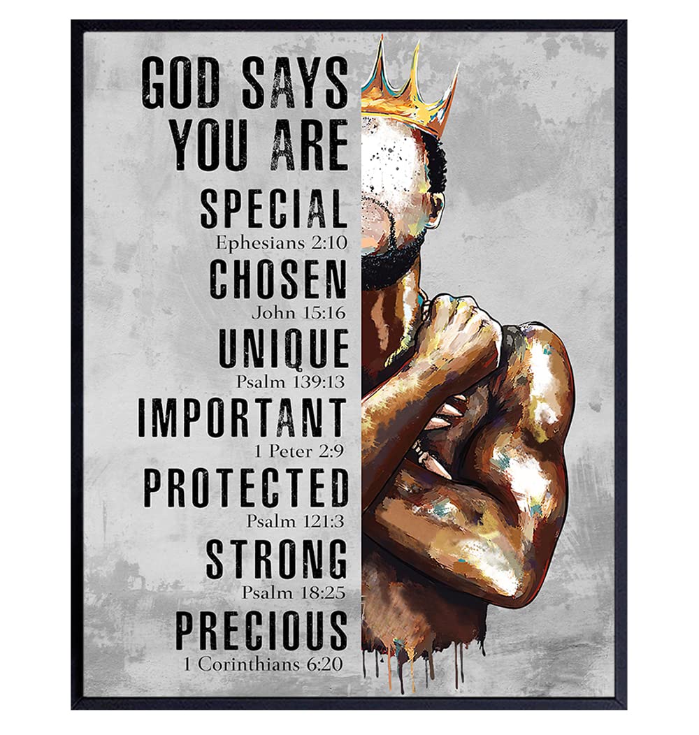 Mua Motivational Black Art - Religious Wall Decor - African American ...