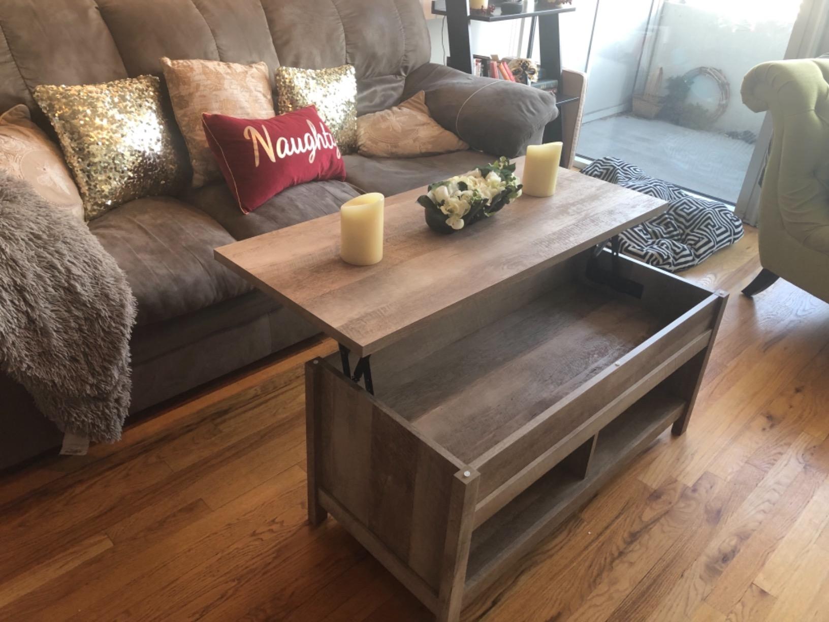 30/mo Finance Sauder Cannery Bridge Lift Top Coffee Table, Lintel