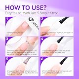 gelike ec 6 in 1 Nail Glue Gel Base Coat Top Coat Set 2x8ml Ultra Shine view 8
