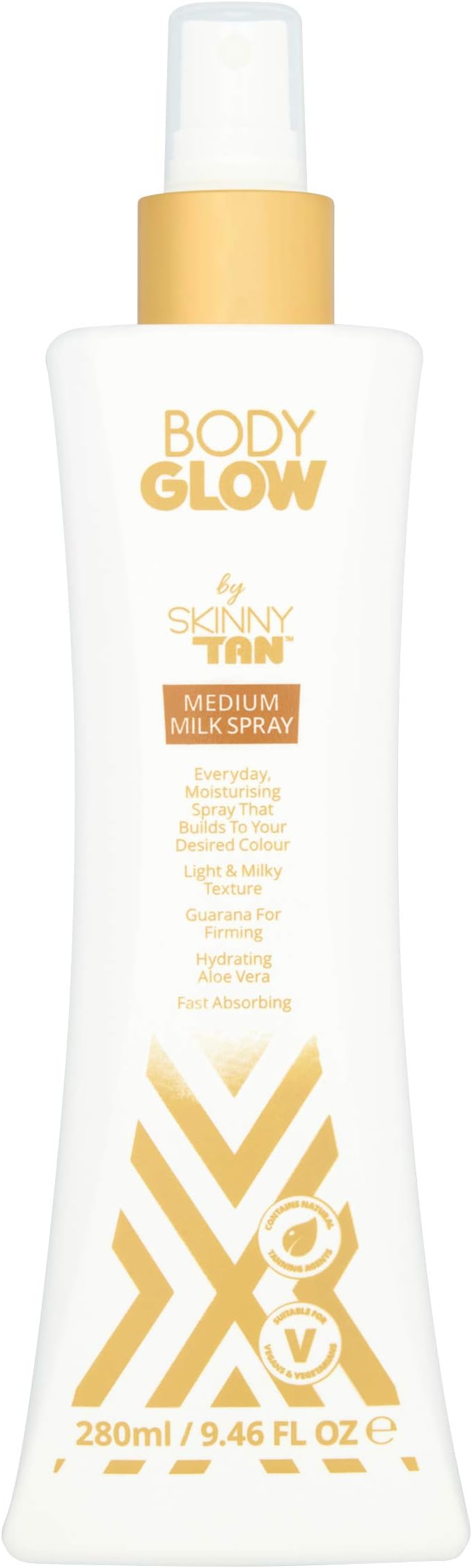Skinny Tan Body Glow Milk 280ml Gradual Sun Kissed Tan Moisturiser