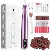 TUOBEO Cordless Nail Drill Electric Nail File Kit, Rechargeable Efile Set | Portable Professional Acrylic Gel Nail Polish Remover Machine, Pedicure Manicure Tool, 11 Bits, 56 Sanding Bands, Salon Home