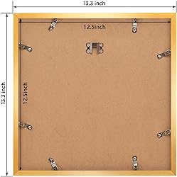 eletecpro 12.5x12.5 Gold Record Frame, Sturdy and