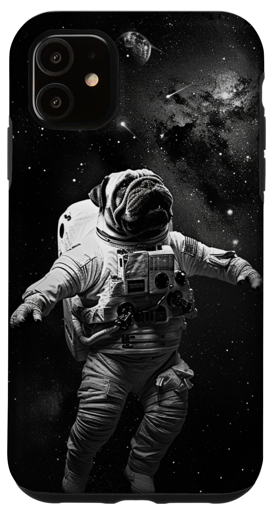 iPhone 11 Universe Galaxy Shar Pei Dog Astronaut Case