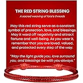 Luck Strings Adjustable Red String Blessing Bracelet - Symbol of Protection, Love, and Blessings | Durable, Waterproof Cord with Leather-Like Finish