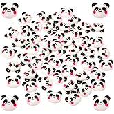 Honbay 50PCS Slime Charms Flatback Resin Charms Cute Animal Panda Embellishments for Hair Clips, Photo Frames, Phone Cases, Jewelry Boxes, Stationery Boxes, Scrapbooking, DIY Crafts, etc