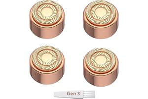 CEOOE Replacement Heads for Finishing Touch Flawless 3rd Generation Facial Hair Remover – Double Halo Blades for Precise Hair Removal (4 Pack)