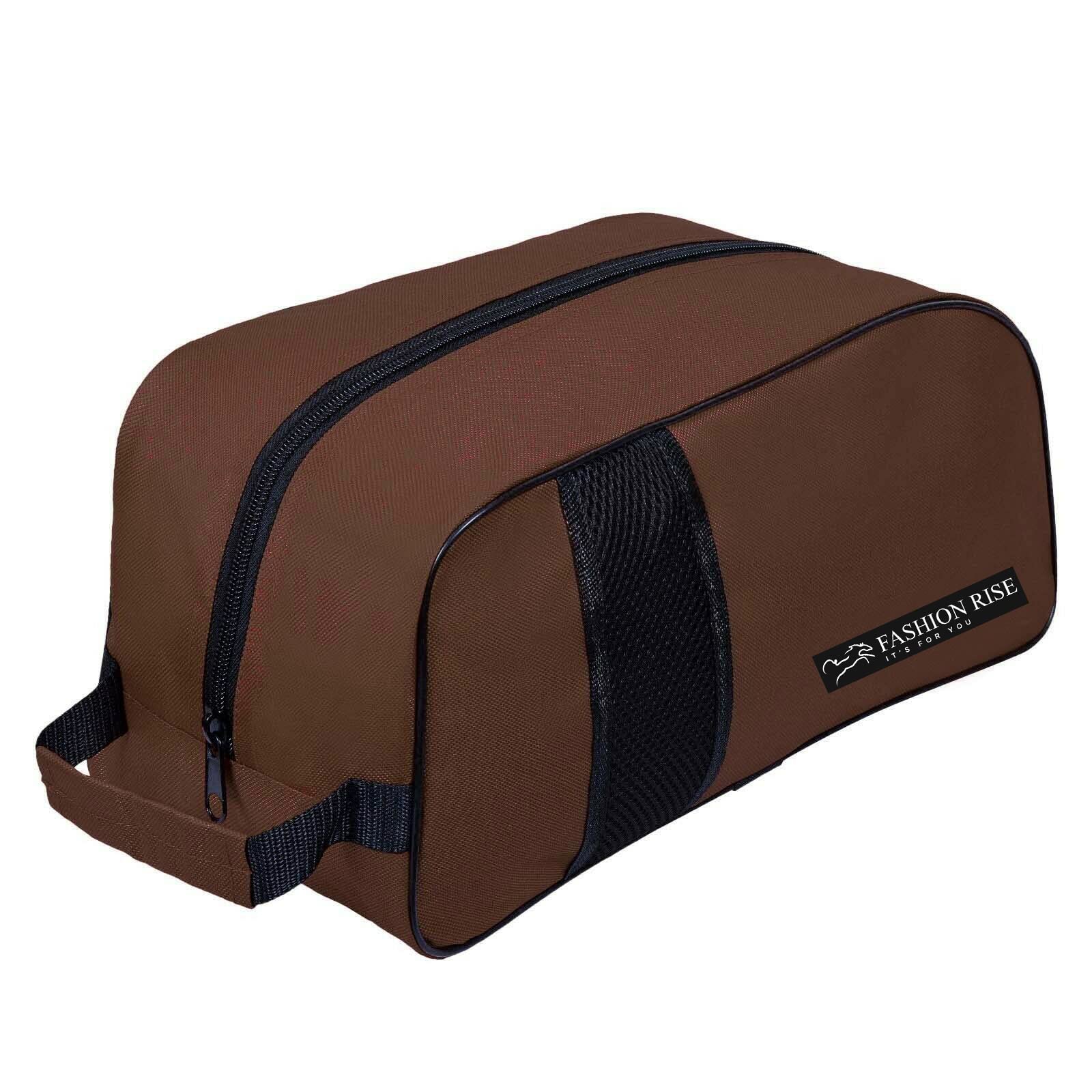 Waterproof Sports Boot/Shoe/Travel Bag for Football Cricket Rugby Golf Toiletry Gym for Men/Women (Brown)