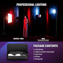 NEEWER RGB Softbox Lighting Kit with App Control