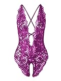 SOLY HUX Women's One Piece Lingerie Sexy Lace
