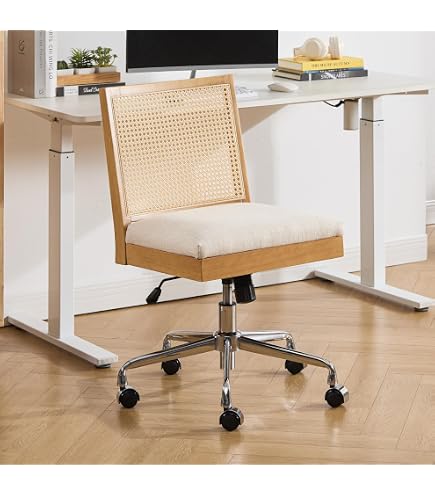 Amazon.com: Computer Chair, Japanese Rattan Computer Chair Retro