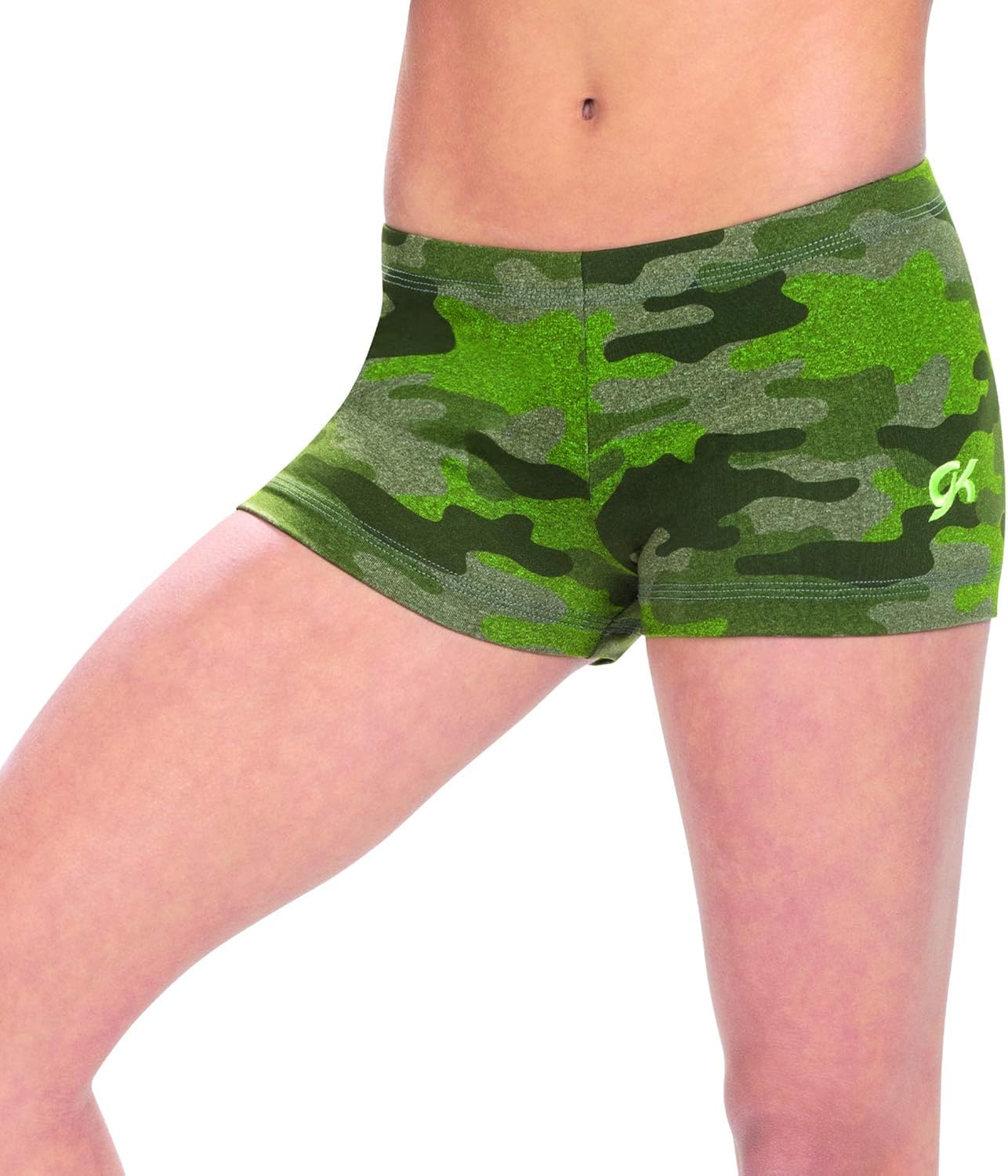 GK Girls Summer Collection Camo Workout Short: Clothing