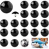 Vanblue 20pcs 35mm Upgraded Safety Eyes for Crocheting Amigurumi Eyes for Crochet Animals with Washers Craft Eyes Doll Eyes S