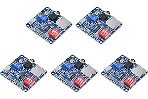 Mucalam 5X DY-SV5W Voice Playback Module for MP3 Music Player Voice Playback Amplifier 5W SD/TF Card Integrated UART I/O Trig