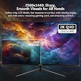 Z Edge UG27Q 27 Inch QHD Curved Gaming Monitor 165Hz 1ms MPRT FreeSync view 3