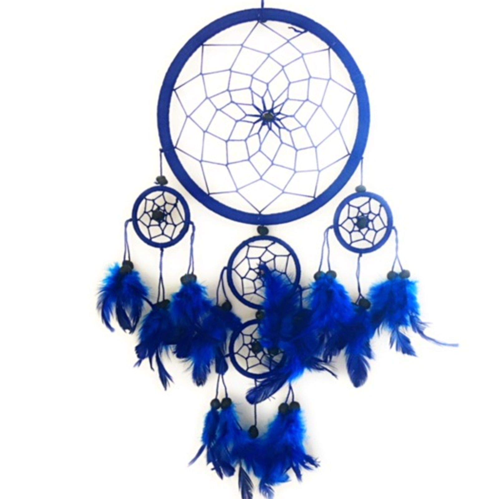 Large Big Navy Blue Colour Dream Catcher Beautiful Home Decor & Kids Room Wall Hanging Party Bag Filler Item Catch All Those Bad Dreams No More Sleepless Nights