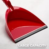 Vileda Dust Pan & Brush Set 2in1 Ergonomic Handle Rubber Lip Bristles view 6