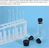 sourcing map Rubber Tapered Plug 14-19mm Solid Test Tube Bungs Stopper with view 5