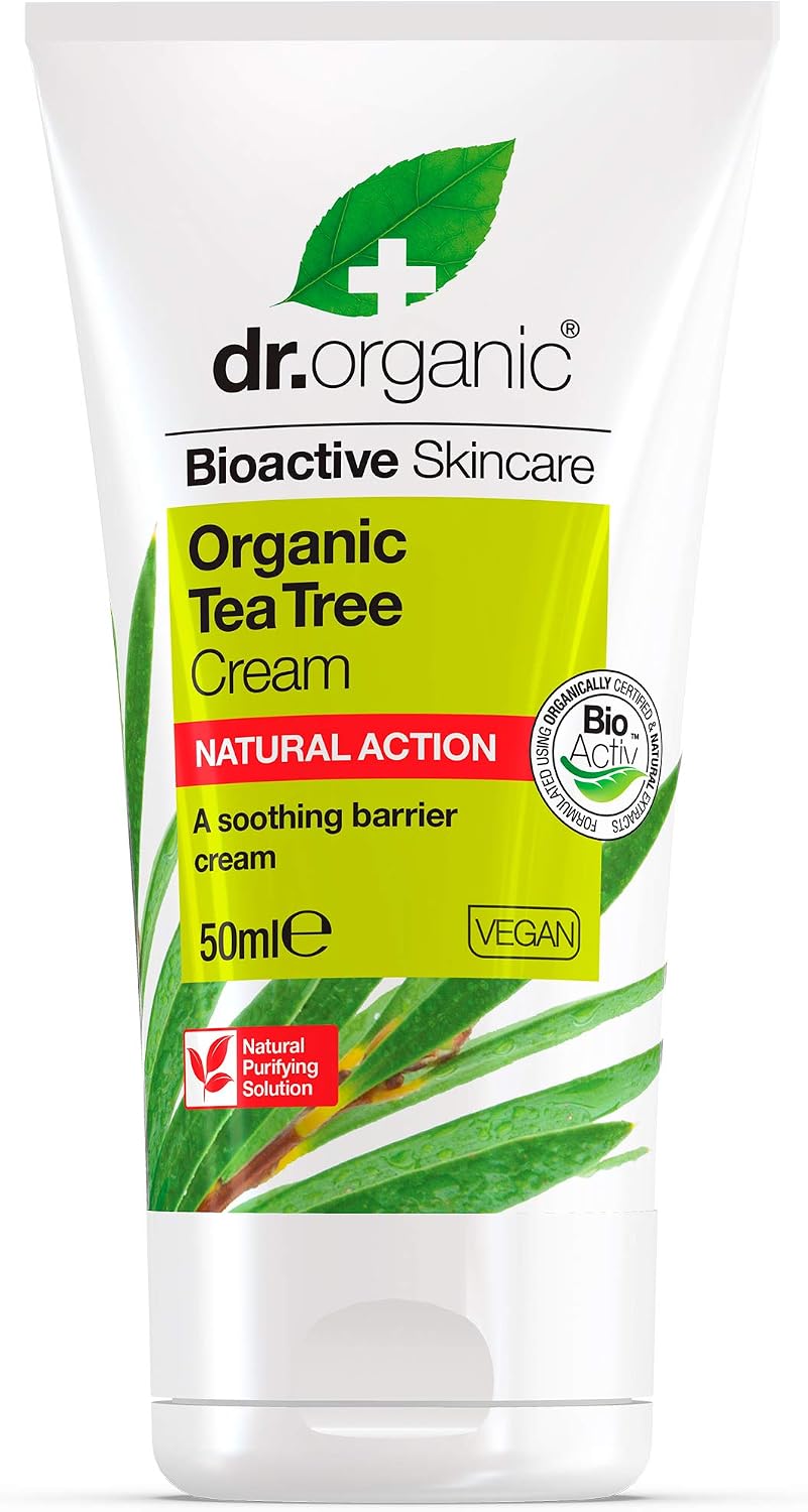 Dr Organic Tea Tree Cream, Purifying , Barrier Cream, Mens, Womens, Natural, Vegan, Cruelty-Free, Paraben & SLS-Free - Image 5
