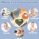 Lanjue Baby Bibs 10 Pack Bandana Dribble Bibs Cotton Soft Absorbent 0-36 Months view 7