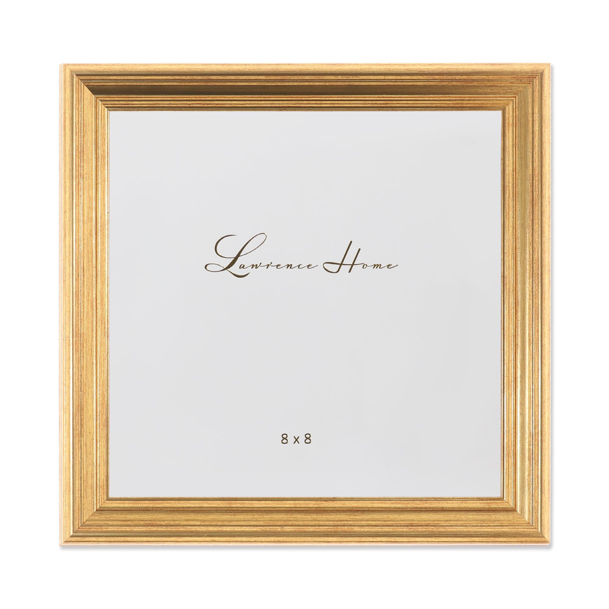 Lawrence Frames 536288 8x8 Sutter Burnished Gold Picture Frame