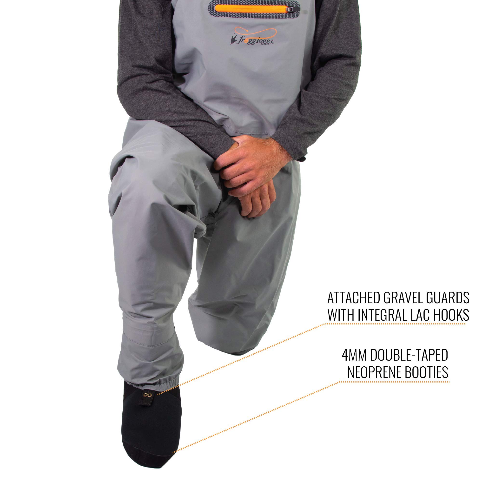 FROGG TOGGS Canyon II Breathable Waterproof Stockingfoot Fishing Chest Wader for Fishing