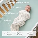 momcozy Baby Swaddle 0-3M 2-Pack Size 68x28cm Wonder Bamboo view 3