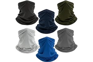 COOLZU Neck Gaiter Face Mask: Scarf Gator Breathable Balaclava Cooling Cover Masks for Men Women