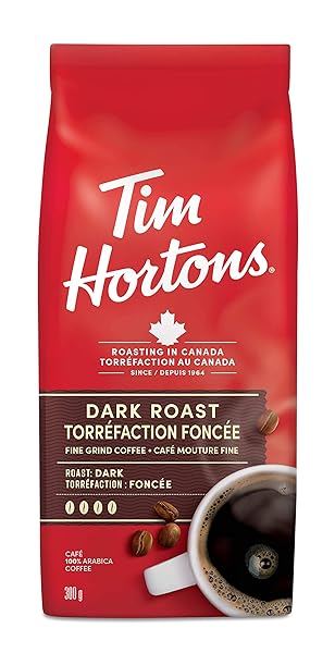 TIM HORTON’S DARK ROAST COFFEE, 300G/10.6 OZ {IMPORTED FROM CANADA
