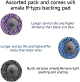Shineboc 30pcs Grinding Discs 50mm 2in Rust Removal Paint Stripping Set view 4