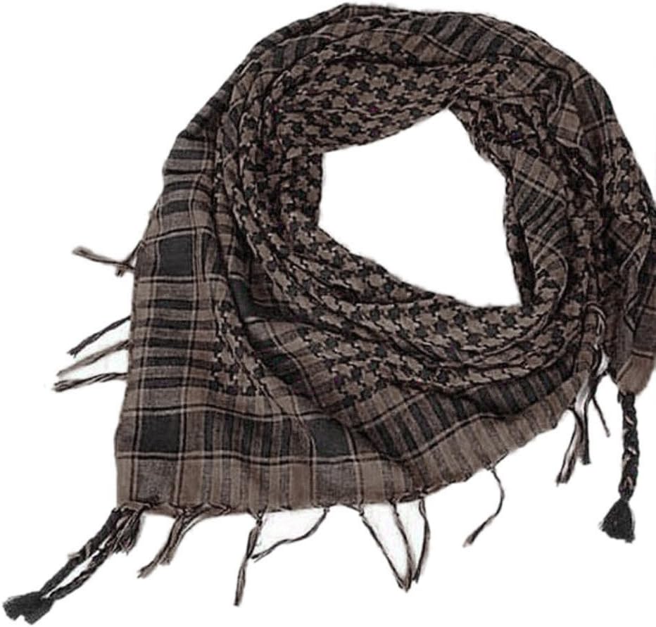Clearance Square Shemagh Neck Scarf Desert Keffiyeh Thickened Scarf Wrap for Women and Men