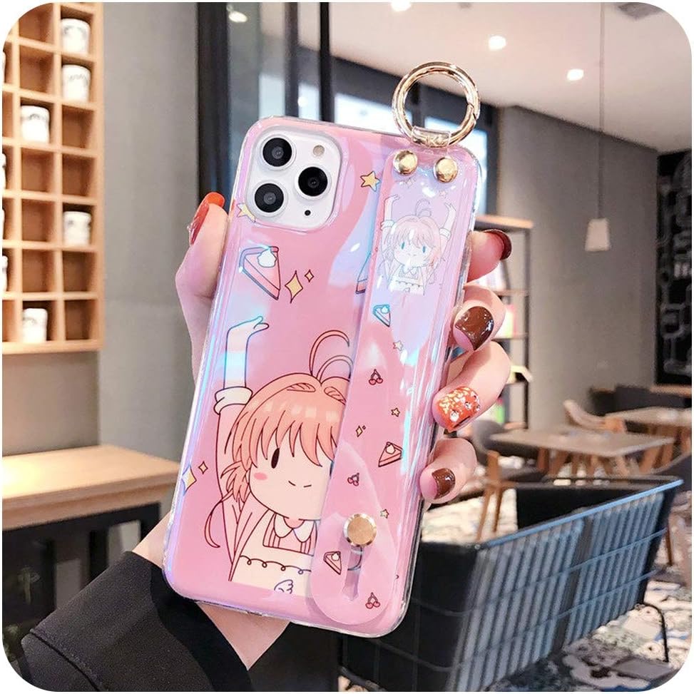 Cute Girl Sailor Moon Wrist Strap Hand Band Case for Iphone11 Pro Max 6 7 8Plus X Xs Max Xr Etui for Huawei P20 P30Pro P30Lite,for iPhone 11,Sailor Moon 6