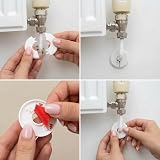 1STec 2 Pack 10mm Split Wall Grommet Cover with Adhesive Backing view 4