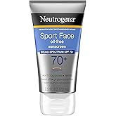 Neutrogena Sport Face Sunscreen, Broad Spectrum Sunblock SPF 70+, Water Resistant Sunscreen For Face, Sweat Resistant Oil Fre
