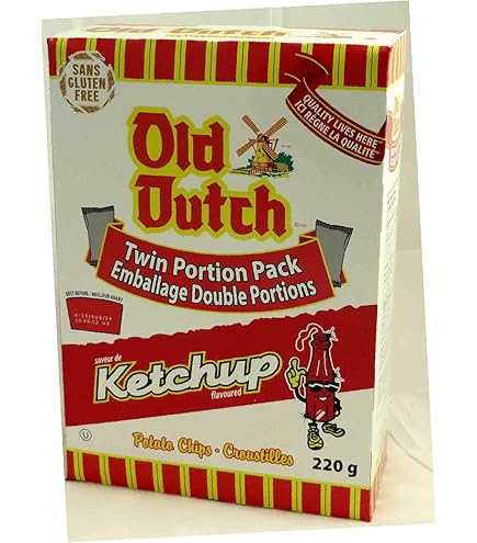 Amazon.com: Over 2lbs of Old Dutch All Dressed chips (235g each)| All  Dressed Chips Canadian | Canadian Snacks | Canadian Gift
