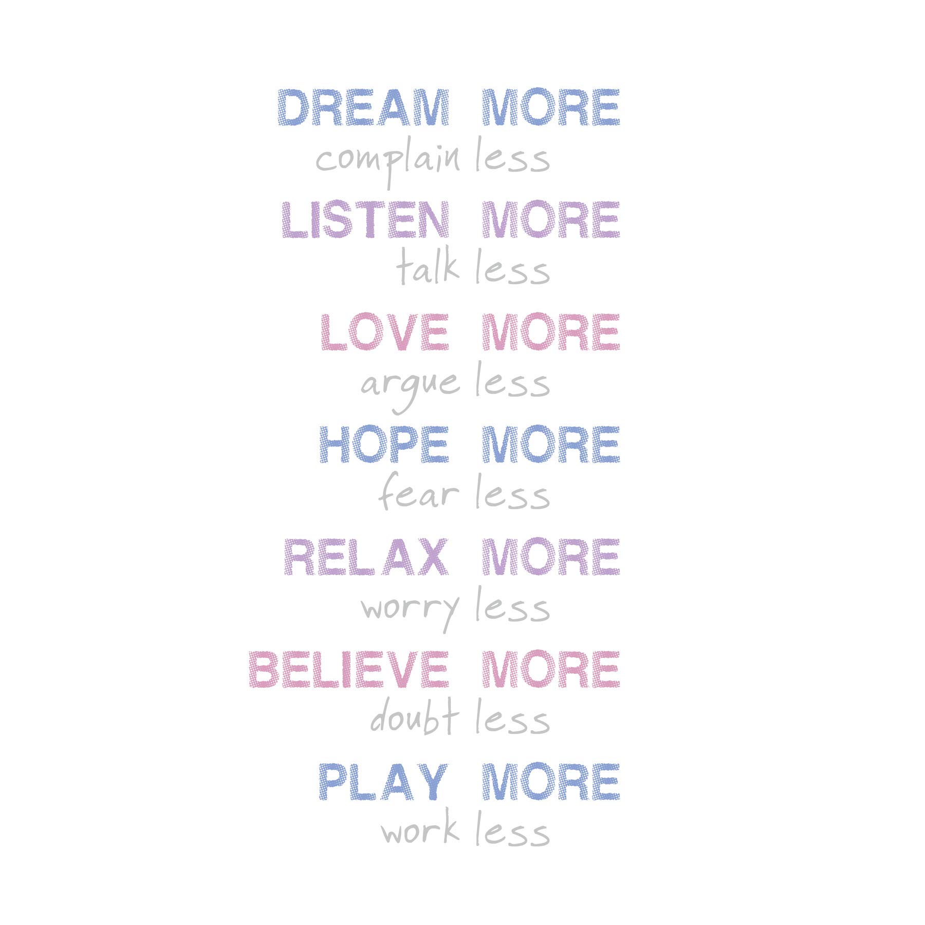 Dream More Complain Less Large Canvas Wall Art Print