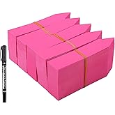 1000 Pcs 4 Inch Garden Plant Labels, Plastic Nursery Tags Waterproof Pot Seed Markers, Pink