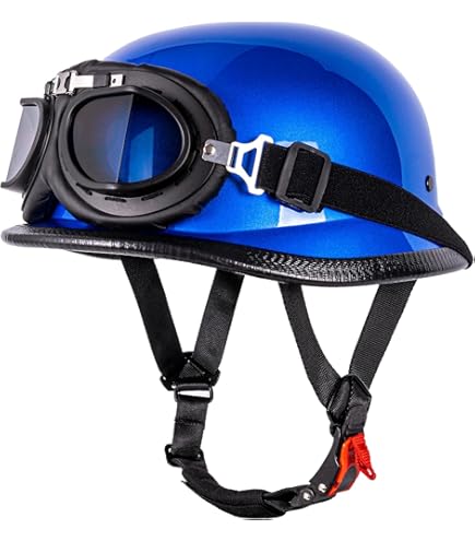 Amazon.com: Open Face Motorcycle Half Shell Helmet - DOT Approved