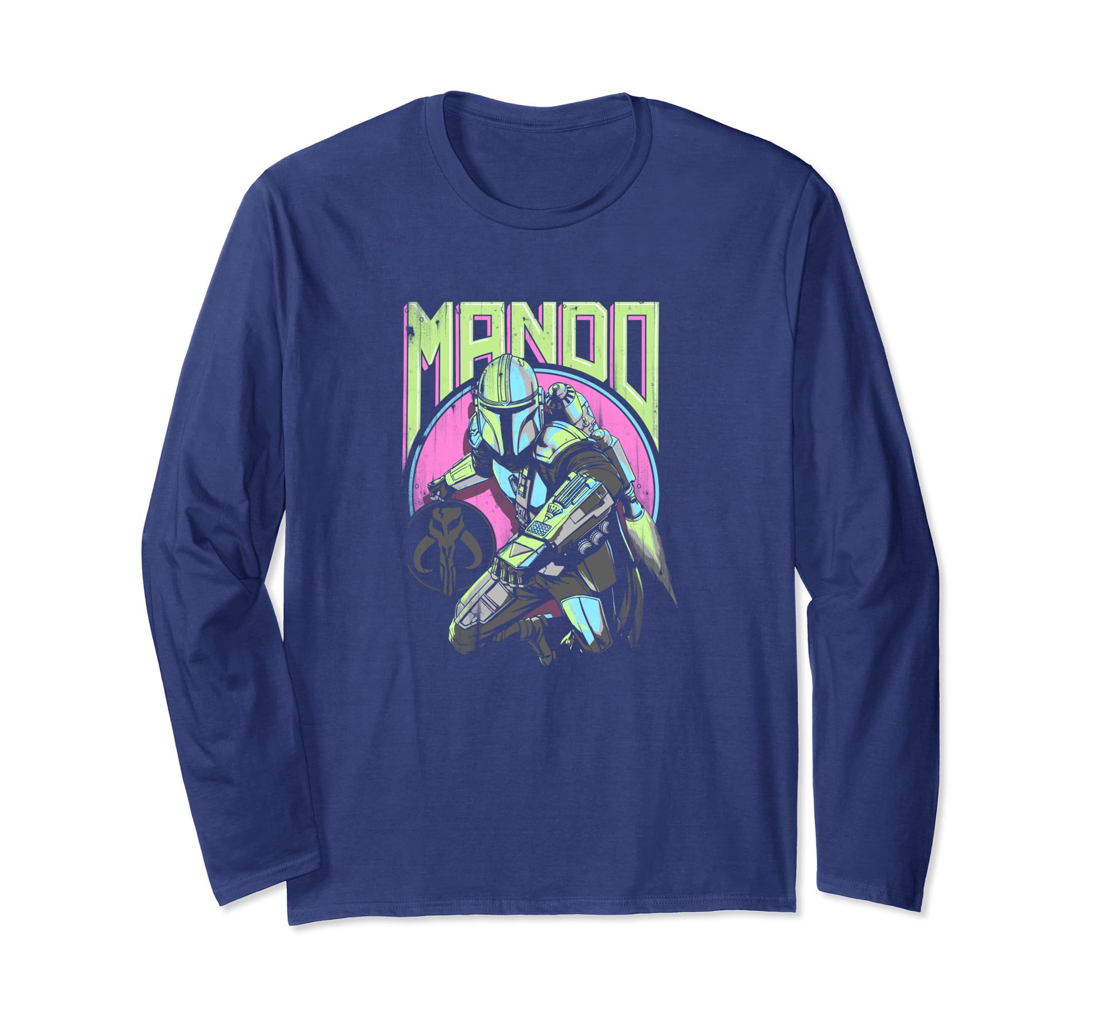 Star Wars: The Mandalorian Mando New Wave and Icon Long Sleeve T-Shirt