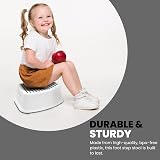 STERUN Plastic Toddler Step Stool Non-Slip Anti-Slip Grey 1-Piece view 5