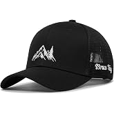 Brace Tang Mountain &amp; Tree Outdoor Trucker Hat for Men Women, Embroidery Gift Baseball Cap for Hiking &amp; Camping
