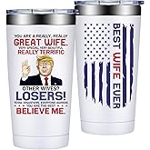 Grifarny Wife Gifts - Mothers Day, Christmas Gifts for Wifes - Valentines Day Gift for Her - Anniversary, Birthday Gift for Women - You Are a Really Really Great Best Wife Ever Tumbler 20oz