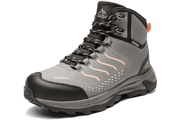 NORTIV 8 Women's Waterproof Hiking Boots Outdoor Trekking Mid Backpacking Mountaineering Lightweight Boots