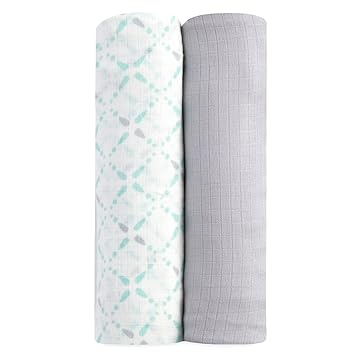 aden silky soft swaddles 2 pack