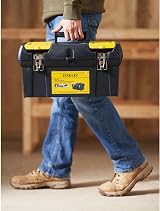 STANLEY Toolbox Storage 19 inch with Heavy Duty Metal Hinge 2 Lid Organisers view 8