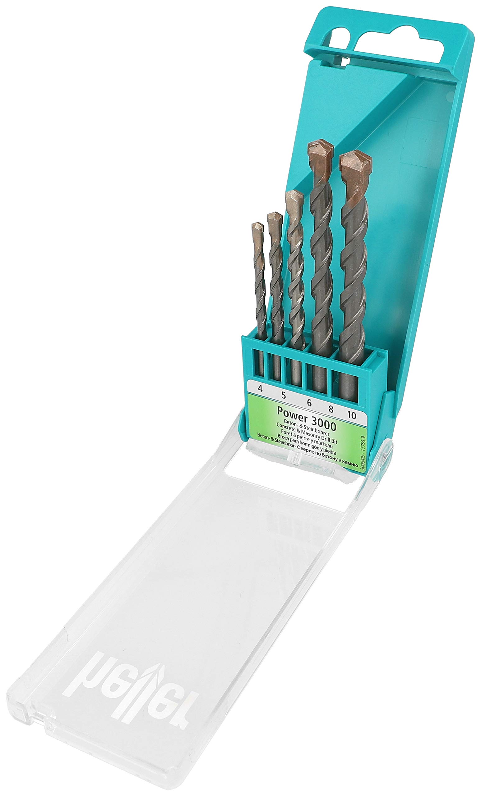 Heller Tools 177559 "Power 3000" Concrete Drill Bit, Grey, Set of 5 Piece