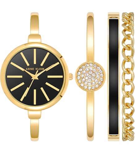 Amazon.com: Anne Klein 10-7604CHRM Gold Charm Bracelet with  display picture 1